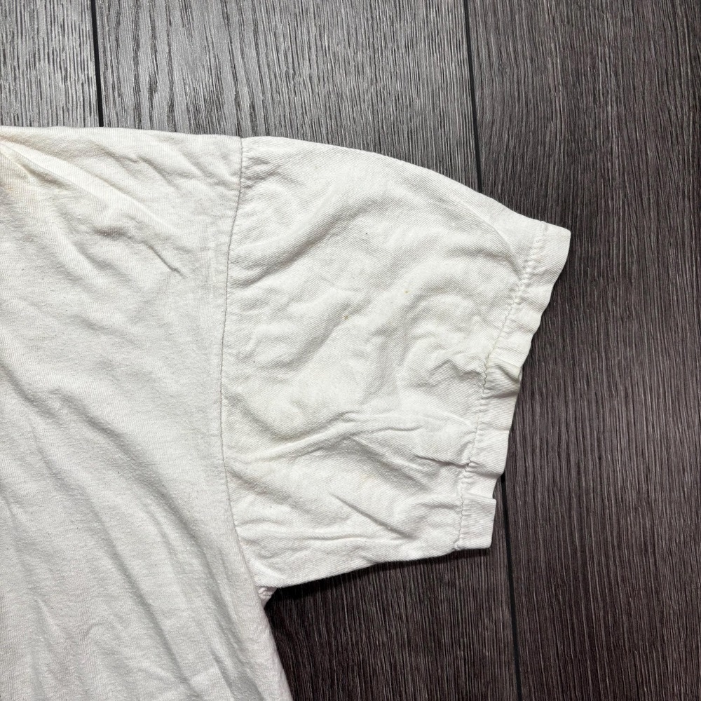 Vintage Fishing T Shirt Medium I Fish I Lie Funny White Cartoon Graphic - Picture 3 of 9